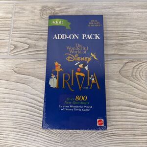 The Wonderful World of Disney Trivia Card Game Add-On Pack (Mattel, 1998) NEW